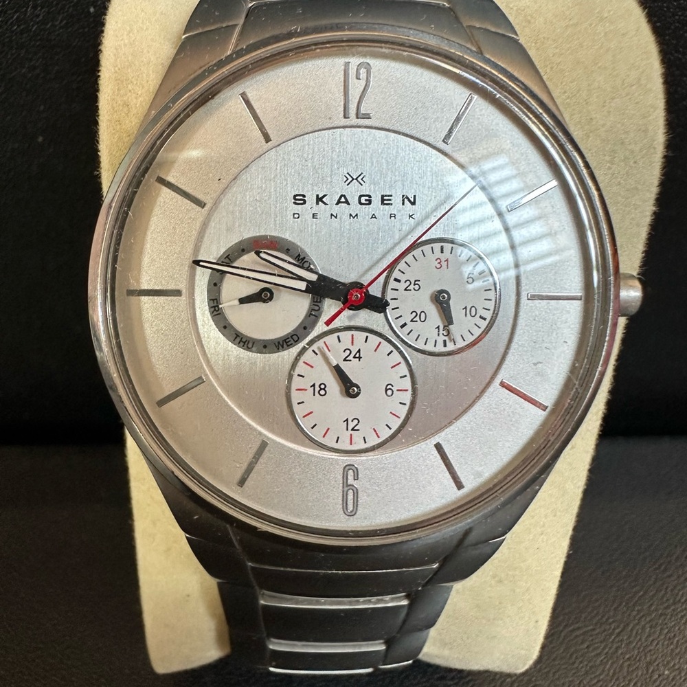 Skagen Stainless Steel Chronograph Watch